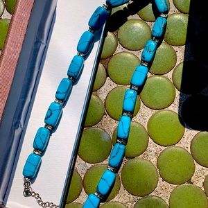 Turquoise color necklace